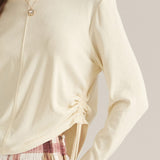 Entro | Courtney Long Sleeve Ruched Tee | Sweetest Stitch Boutique