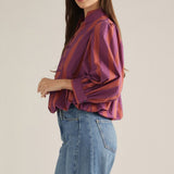 Entro | Carrie Striped Top Plum | Sweetest Stitch Boutique Richmond