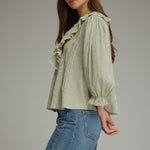 Entro | Lucy V-Neck Striped Top | Sweetest Stitch Boutique Richmond