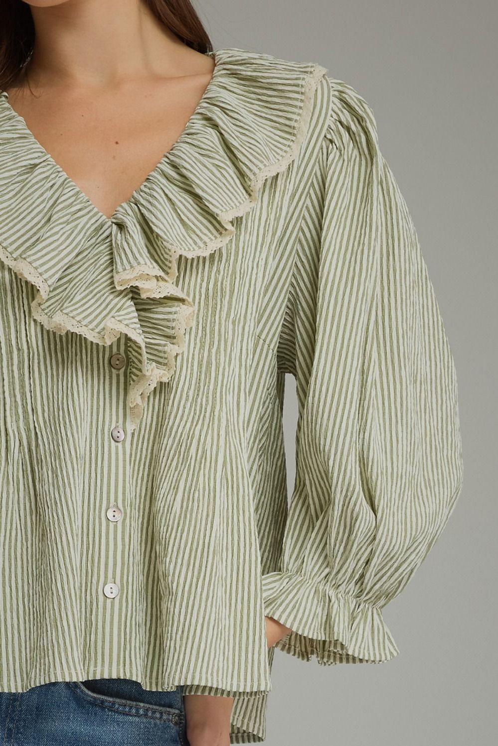 Entro | Lucy V-Neck Striped Top | Sweetest Stitch Boutique Richmond