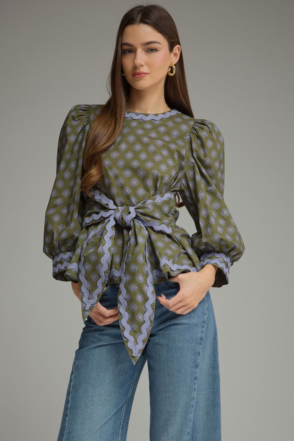 Entro | Becca Floral Tie Top | Sweetest Stitch Boutique Richmond VA