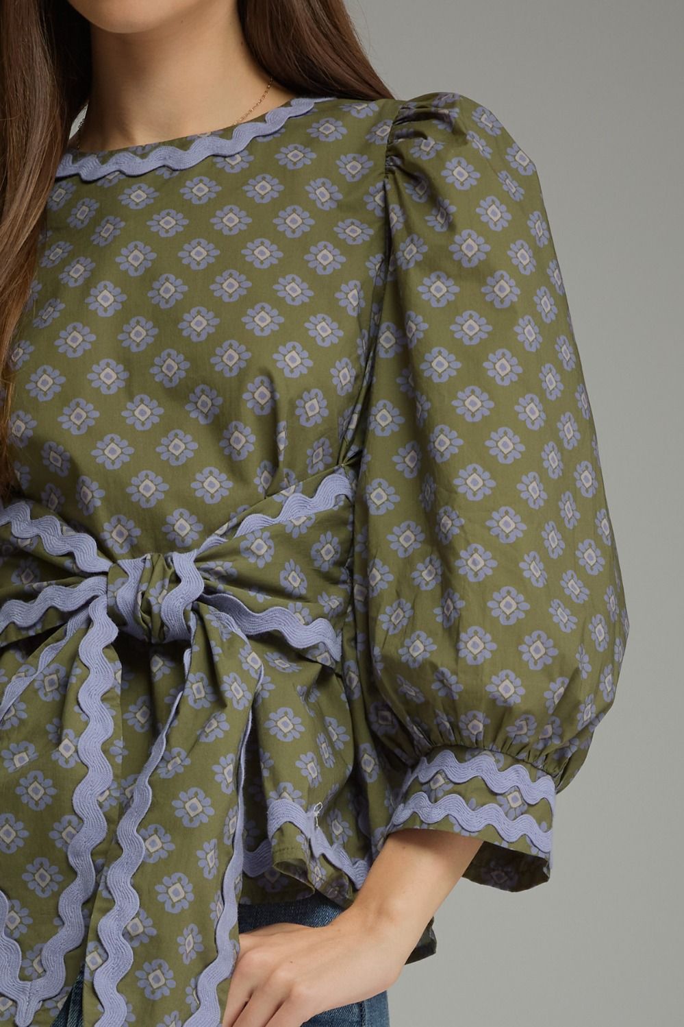 Entro | Becca Floral Tie Top | Sweetest Stitch Boutique Richmond VA