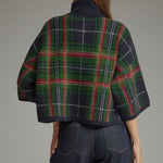 Entro | Blake Plaid Sweater Navy | Sweetest Stitch Boutique Richmond