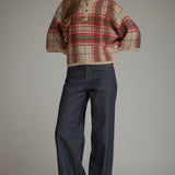 Entro | Blake Plaid Sweater Taupe | Sweetest Stitch Boutique Richmond