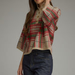 Entro | Blake Plaid Sweater Taupe | Sweetest Stitch Boutique Richmond