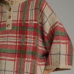 Entro | Blake Plaid Sweater Taupe | Sweetest Stitch Boutique Richmond