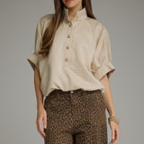 Entro | Pam Button Front Top | Sweetest Stitch Boutique Richmond VA