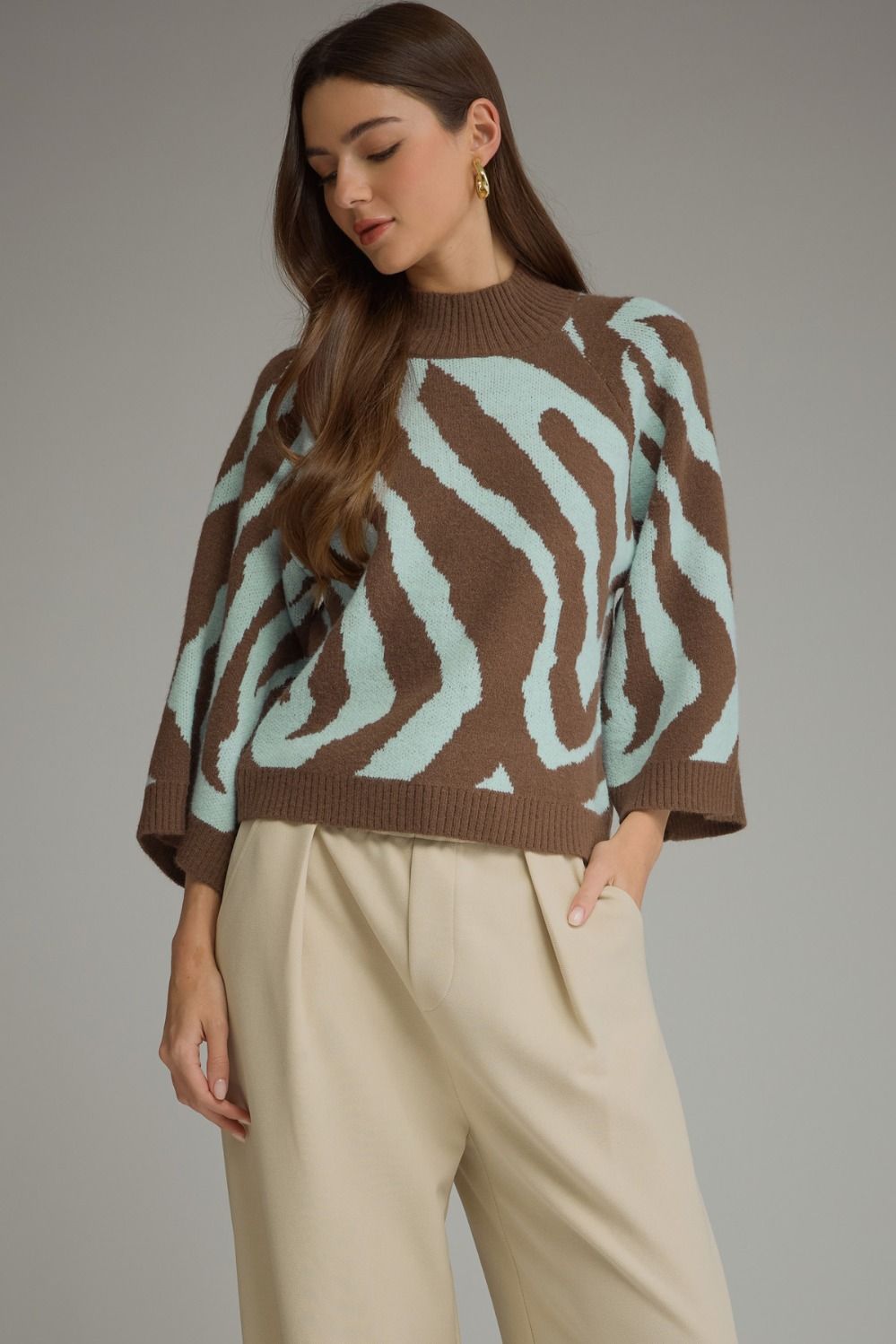 Entro | Matilda Abstract Sweater | Sweetest Stitch Boutique Richmond