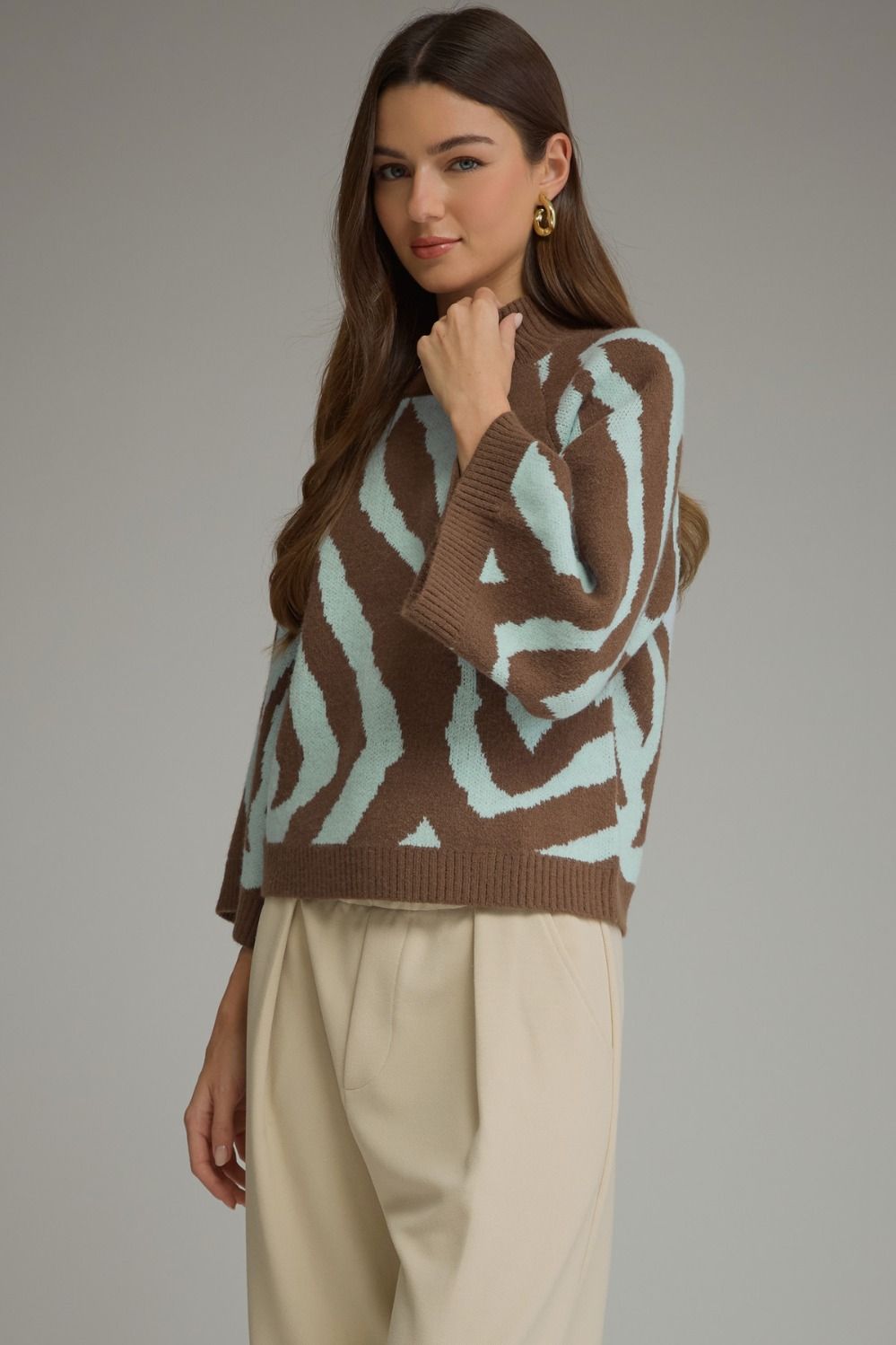 Entro | Matilda Abstract Sweater | Sweetest Stitch Boutique Richmond