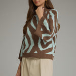 Entro | Matilda Abstract Sweater | Sweetest Stitch Boutique Richmond