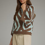 Entro | Matilda Abstract Sweater | Sweetest Stitch Boutique Richmond