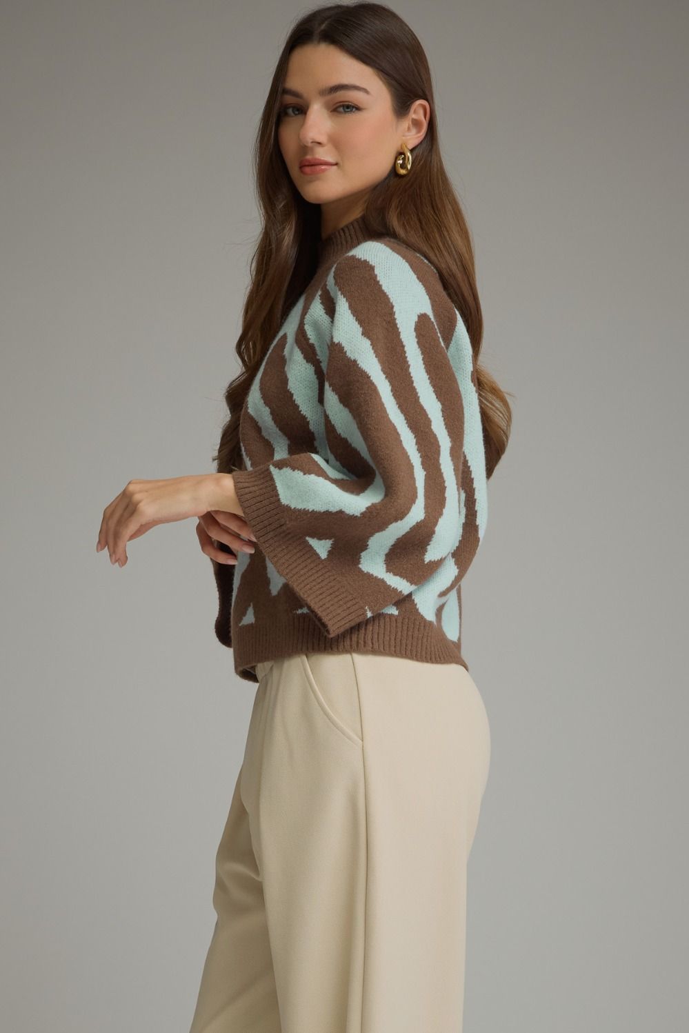 Entro | Matilda Abstract Sweater | Sweetest Stitch Boutique Richmond