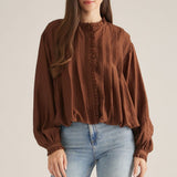 Entro | Lorrie Long Sleeve Bubble Top | Sweetest Stitch Boutique RVA