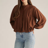 Entro | Lorrie Long Sleeve Bubble Top | Sweetest Stitch Boutique RVA
