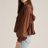 Entro | Lorrie Long Sleeve Bubble Top | Sweetest Stitch Boutique RVA