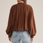 Entro | Lorrie Long Sleeve Bubble Top | Sweetest Stitch Boutique RVA