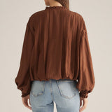 Entro | Lorrie Long Sleeve Bubble Top | Sweetest Stitch Boutique RVA