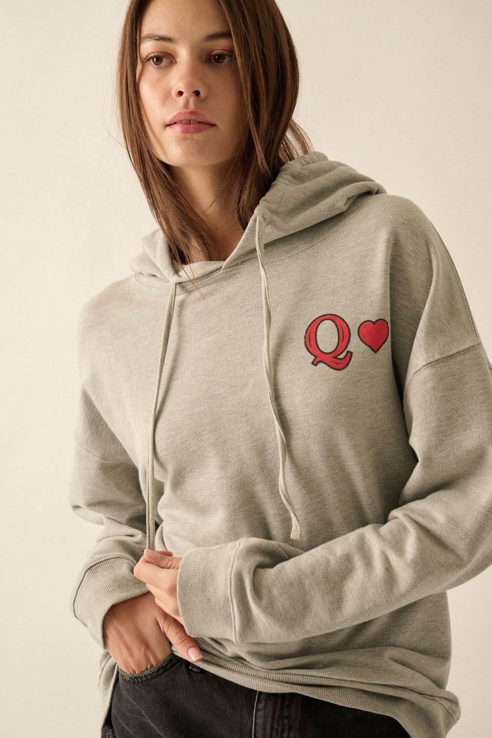 Promesa | Queen of Hearts Hooded Sweatshirt | Sweetest Stitch