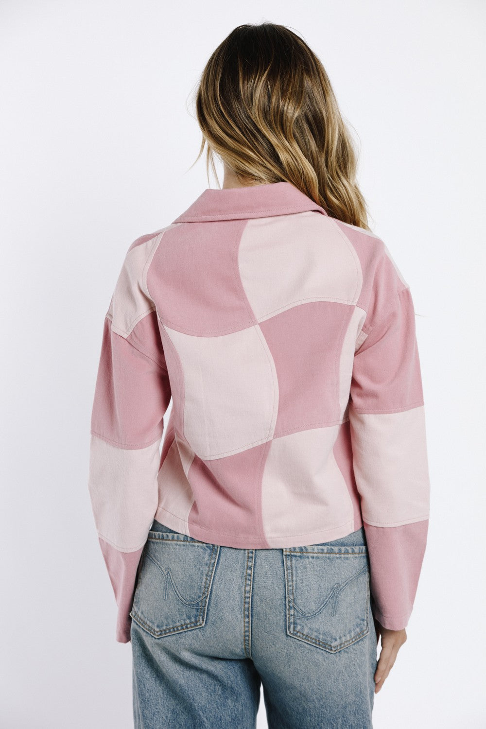 Storia | Pink Checkered Jacket | Sweetest Stitch Online Boutique