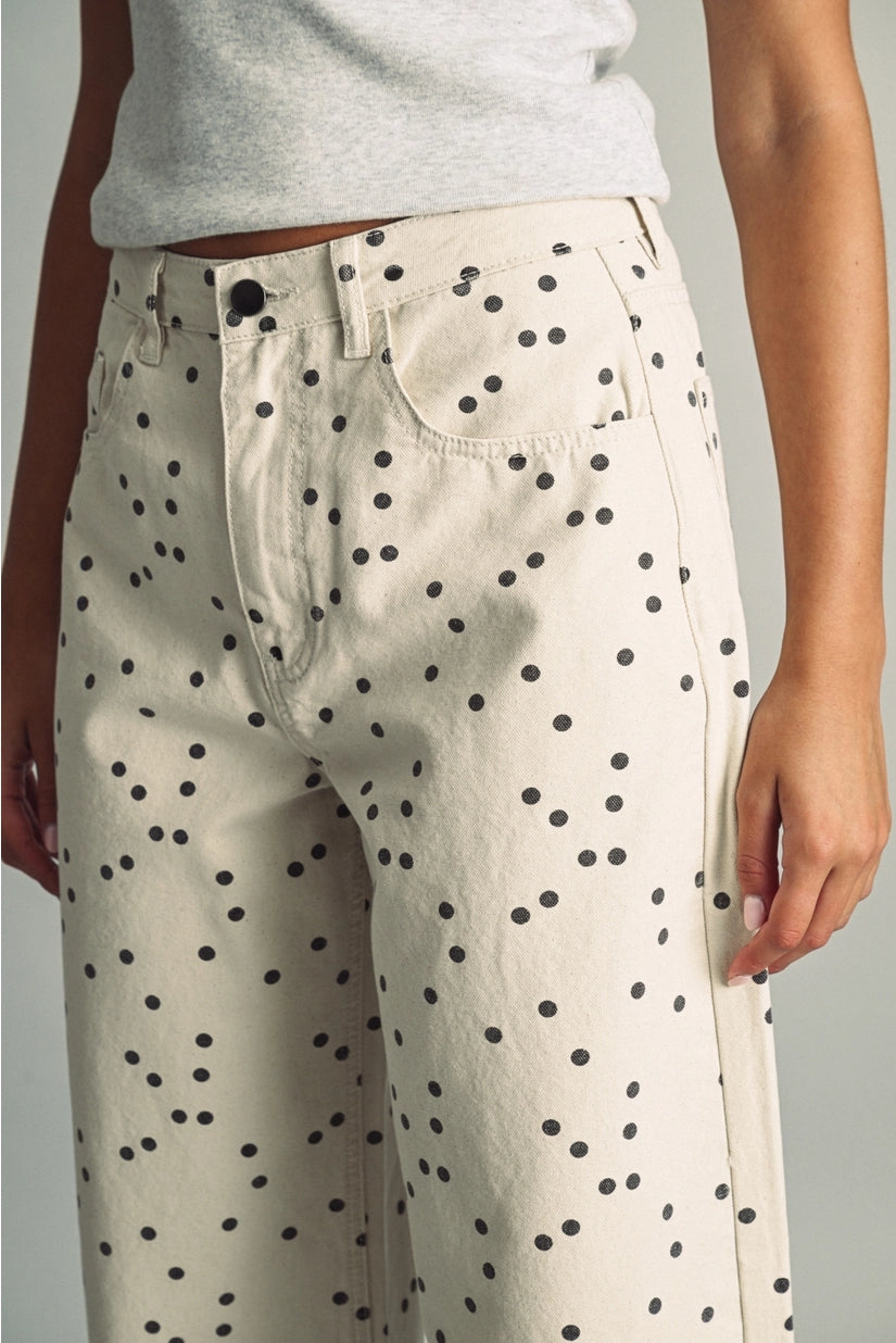 Miou Muse | Robyn Polka Dot Barrel Pants | Sweetest Stitch Boutique 