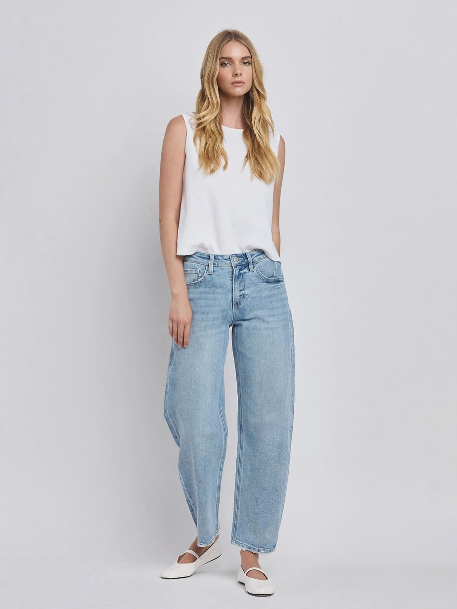 Lovervet by Vervet | Barrel Leg Jeans | Sweetest Stitch Boutique RVA
