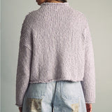 Miou Muse | Mandy Mock Neck Sweater - Lavender | Sweetest Stitch