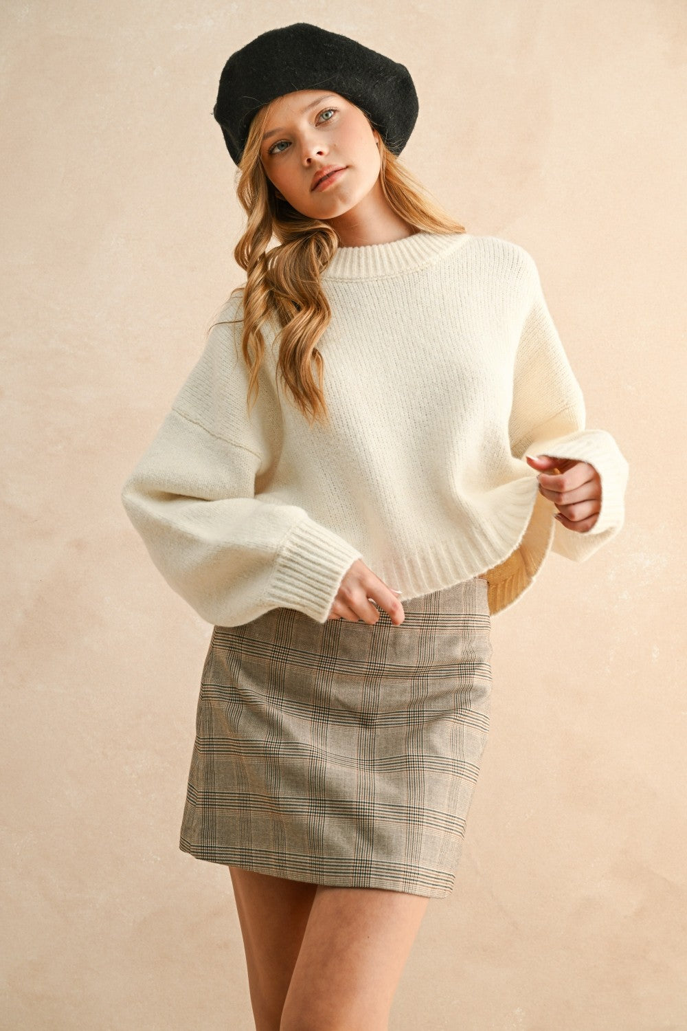 Miou Muse | Marilyn Crew Neck Knit Sweater | Sweetest Stitch Boutique