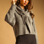 Miou Muse | Catherine Button Front Shawl Sweater | Sweetest Stitch