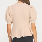 Strut & Bolt | Erin Peplum Sweater | Sweetest Stitch Boutique Richmond