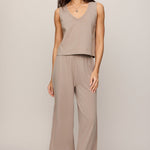 Z Supply | Sloane V-Neck Top - Stone Gray | Sweetest Stitch Boutique