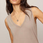 Z Supply | Sloane V-Neck Top - Stone Gray | Sweetest Stitch Boutique