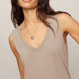 Z Supply | Sloane V-Neck Top - Stone Gray | Sweetest Stitch Boutique