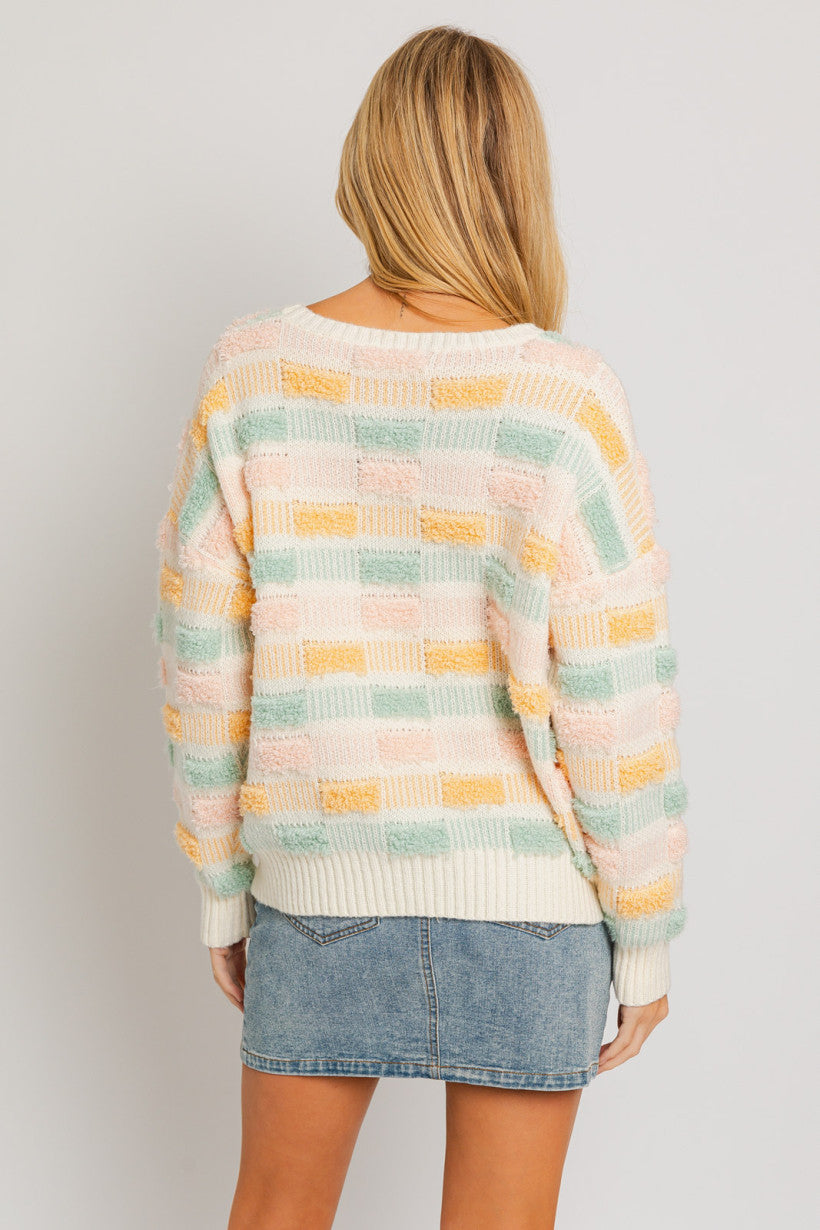 Le Lis | Textured Oversized Sweater | Sweetest Stitch Boutique