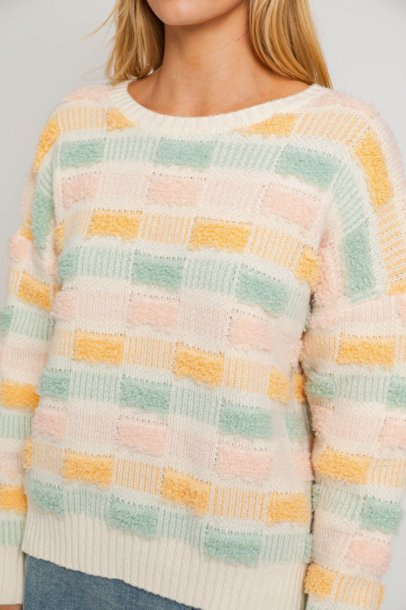 Le Lis | Textured Oversized Sweater | Sweetest Stitch Boutique
