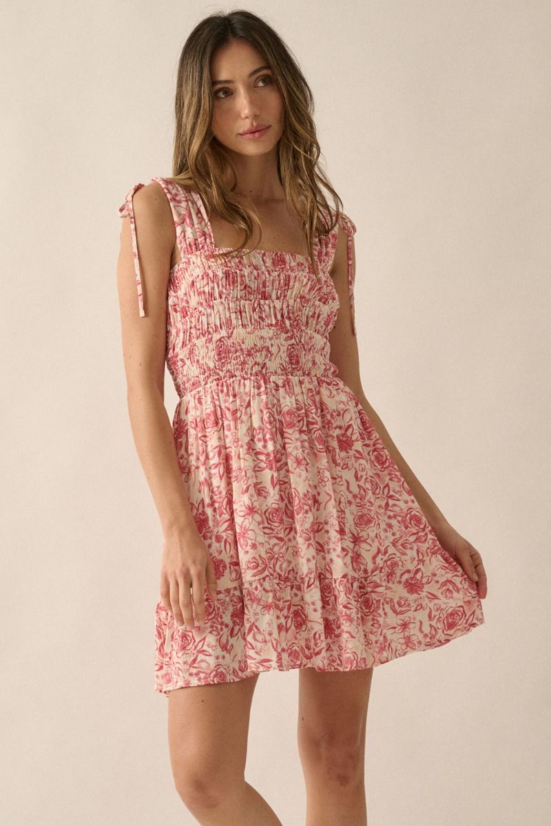 Promesa | Sleeveless Pink Floral Mini Dress | Sweetest Stitch RVA