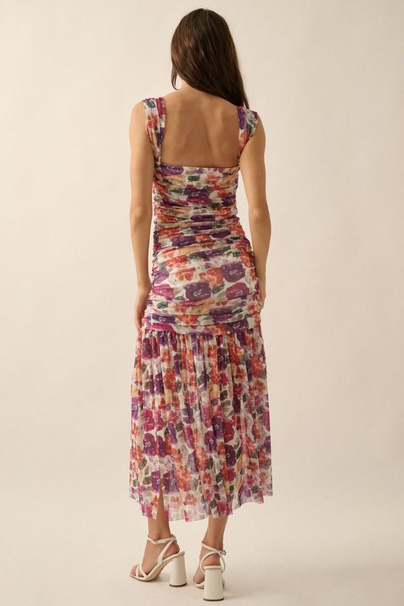 Promesa | Floral Off Shoulder Midi Dress | Sweetest Stitch Boutique