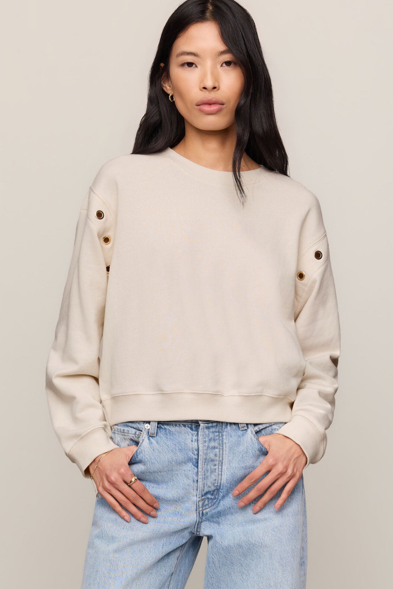 Z Supply | Axel Grommet Sweatshirt | Sweetest Stitch Boutique RVA