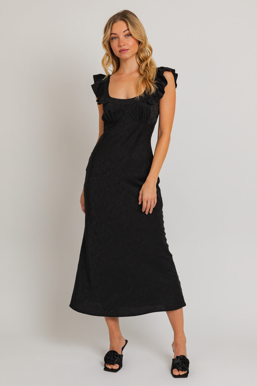 Le Lis | Black Maxi Occasion Dress | Sweetest Stitch Boutique