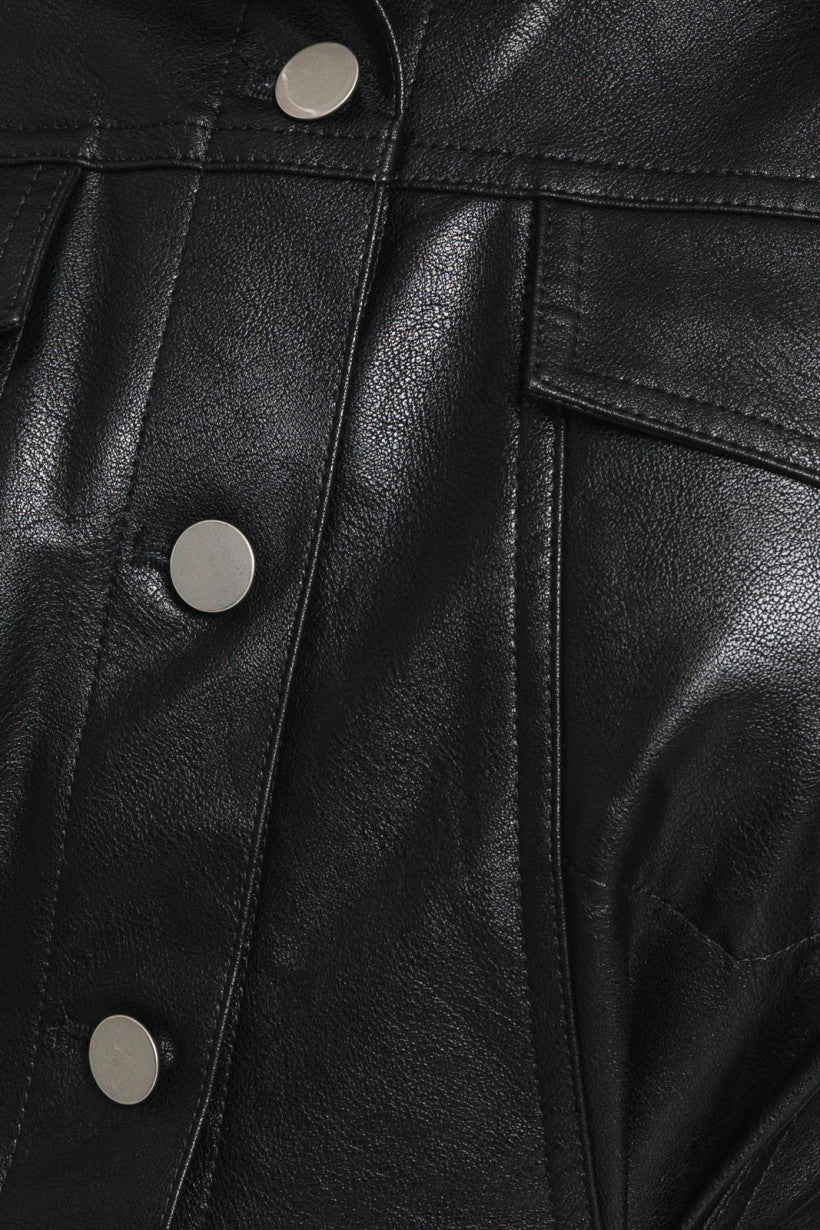 Le Lis | Black Faux Leather Romper | Sweetest Stitch Online Boutique