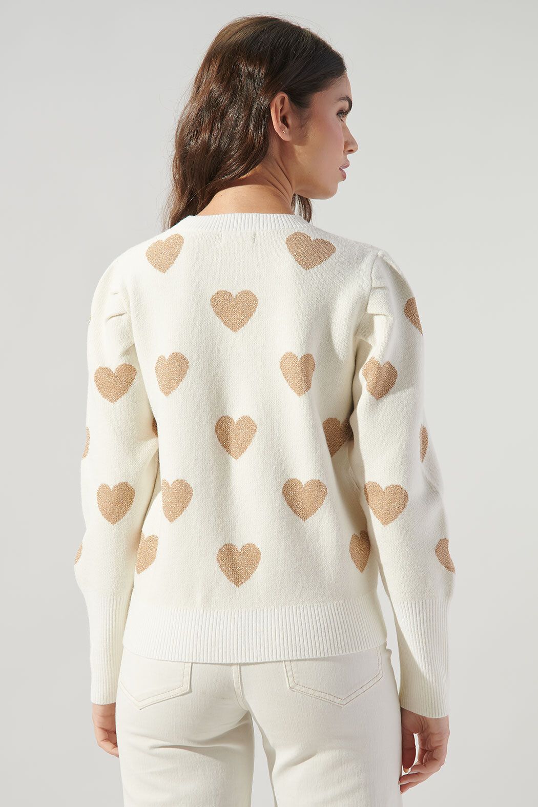 Sugar Lips | White Heart Sweater | Sweetest Stitch Online Boutique