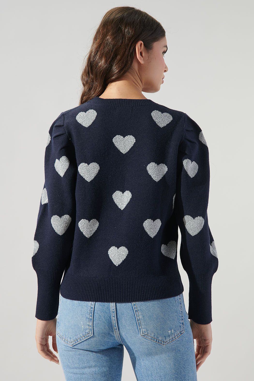 Sugar Lips | Navy Heart Sweater | Sweetest Stitch Online Boutique