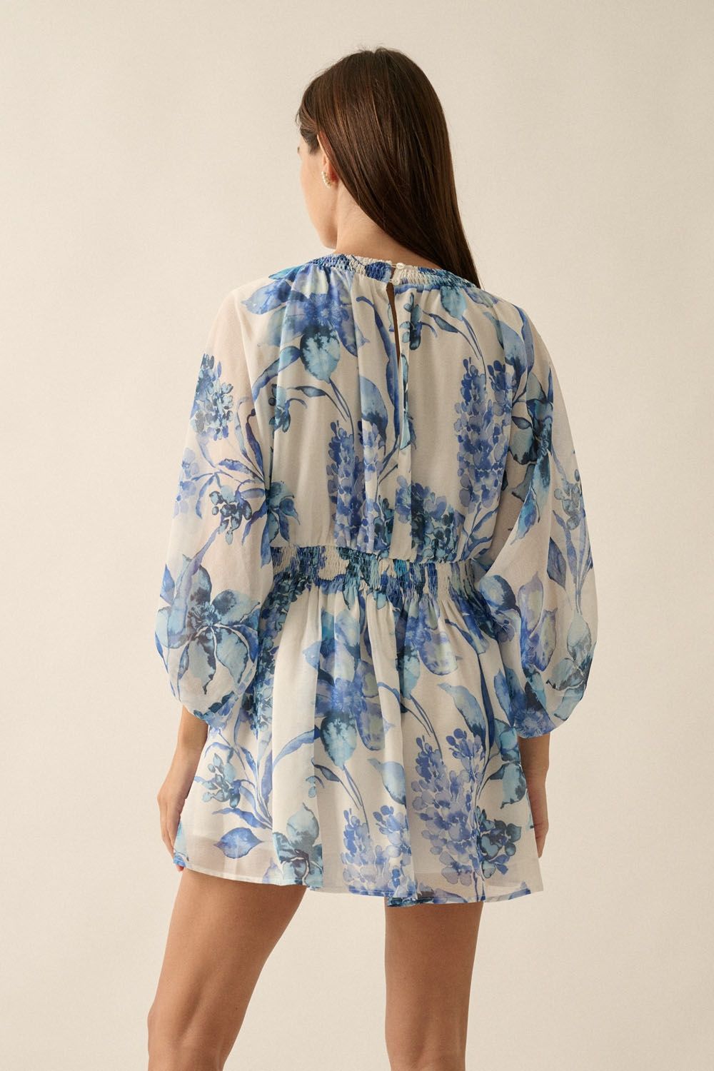 Promesa | Blue Floral Mini Dress | Sweetest Stitch RVA Boutique