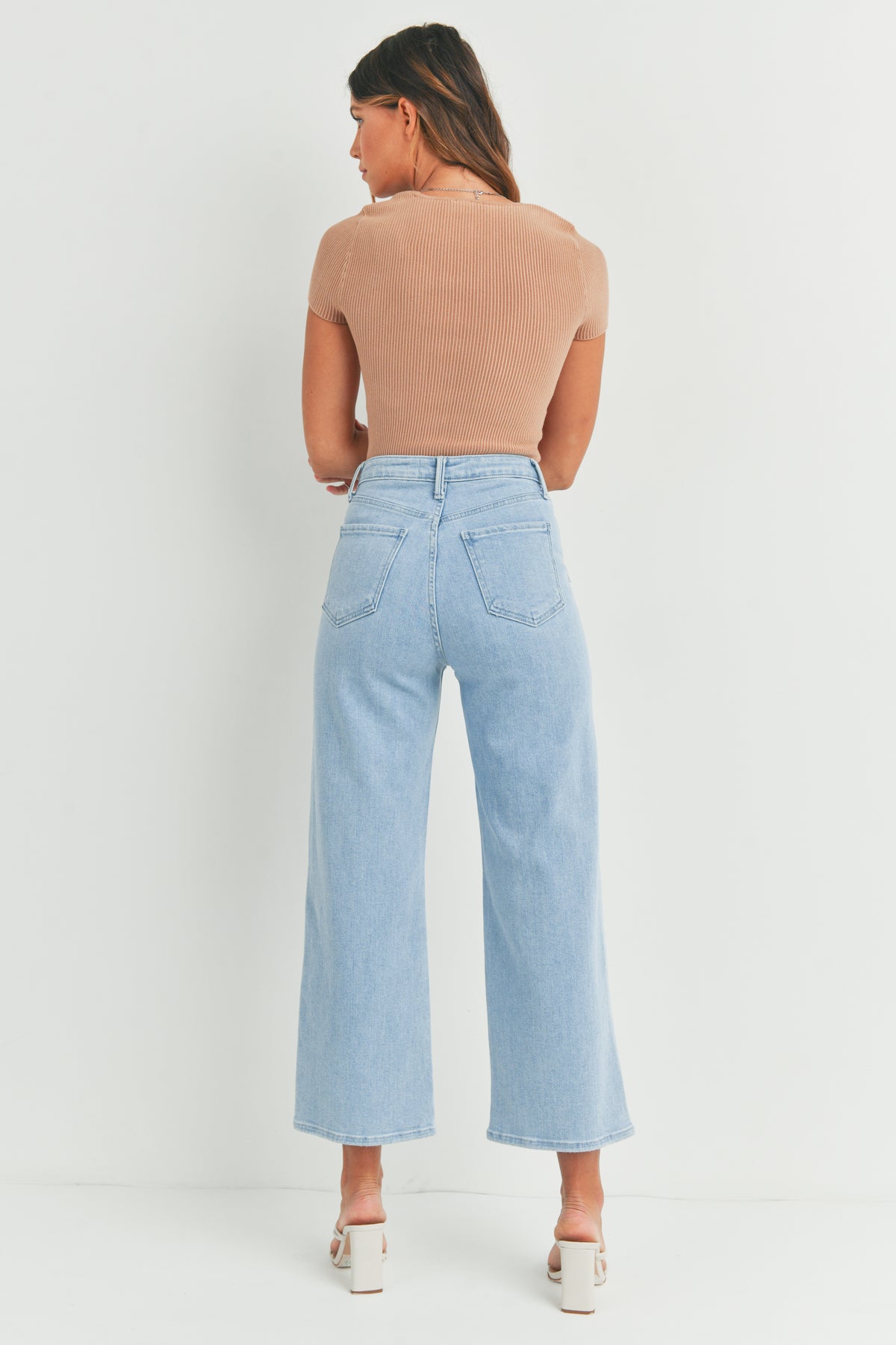 Just Black Denim | Light Wash Wide Leg Jeans | Sweetest Stitch