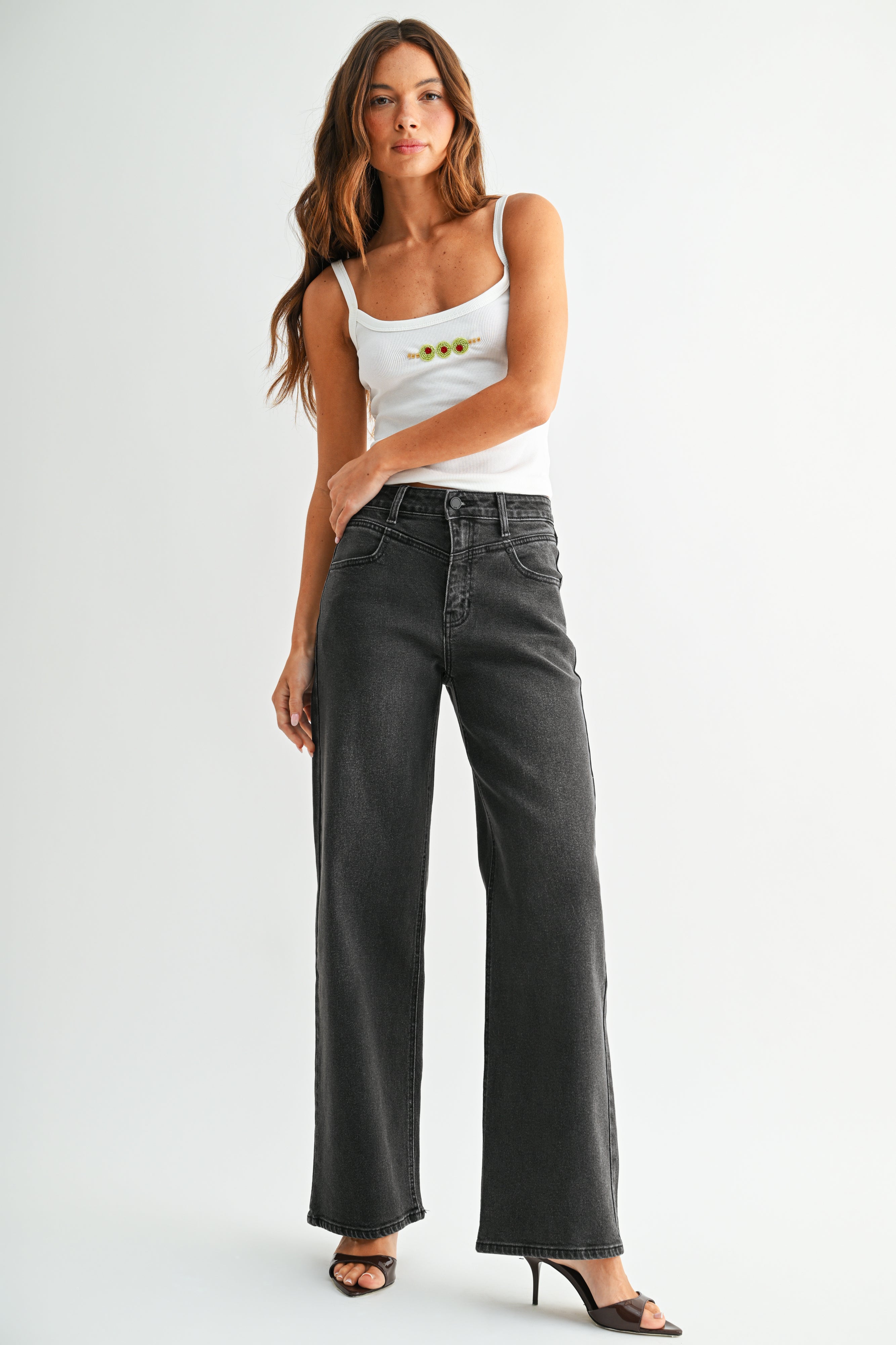 Just Black Denim | Lucy Straight Leg Jeans | Sweetest Stitch Boutique