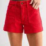 Just Black Denim | Western Pocket Short | Sweetest Stitch Boutique