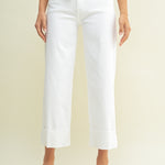 Just Black Denim | Paulina Cuffed Wide Leg Jeans | Sweetest Stitch