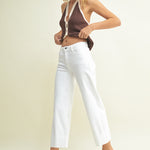 Just Black Denim | Paulina Cuffed Wide Leg Jeans | Sweetest Stitch
