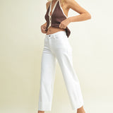 Just Black Denim | Paulina Cuffed Wide Leg Jeans | Sweetest Stitch