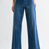 Just Black Denim | Pintuck Wide Leg Jeans | Sweetest Stitch Boutique
