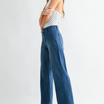 Just Black Denim | Pintuck Wide Leg Jeans | Sweetest Stitch Boutique
